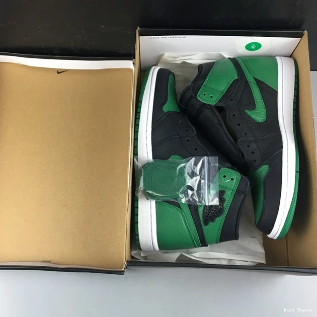 Kicktheory Refined Pine Retro 555088- 3775 Black Jordan1 Green 1014